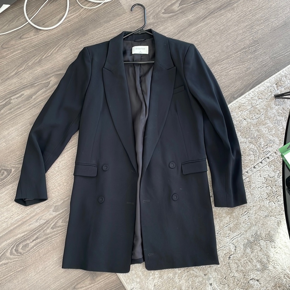 Babaton (aritzia) black blazer size 10 - worn once